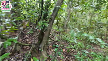 สาวไทยหลงป่า ไฟกำหนัดลุกโชนจนต้องมุดพงไพรสวาทกันอย่างมันส์