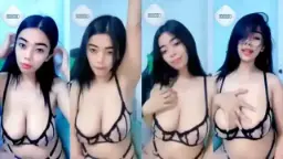 Ica Menggoda Dengan Bikini Seksi, Goyangannya Bikin Sange Dan Pengen Ngentot