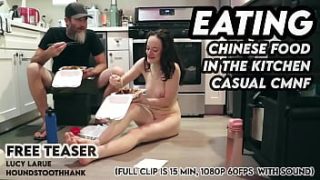 Menyantap Hidangan China Di Dapur Dengan Gaya Cmnf Yang Menggoda