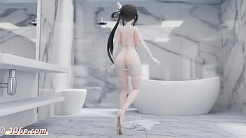 碧蓝航线镇海热舞诱惑：3d国漫vam极致裸舞，抖音风mmd撩人纯舞，成人动漫激情演绎