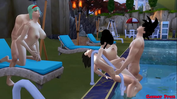 Madre, Istri, Dan Susu Episode 4: Pesta Ranjang Di Kolam Renang Bulma Dan Chichi, Para Istri Cantik Berbagi Anak Dan Berganti Pasangan, Mereka Ditembak Dari Belakang Seperti Pelacur Dalam Adegan Hentai