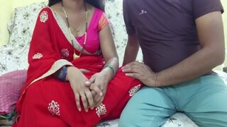 Seorang Bibi Memakai Saree Merah Untuk Menggoda Dan Memuaskan Devar Dalam Video Panas Bangla