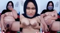 Tante Gemuk Bergaun Hitam Menggoda Dengan Masturbasi