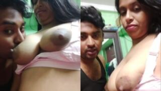 Pria Nakal Mengunyah Payudara Besar Berisi Susu Dalam Video Seks India