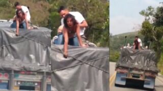 Gadis Nri Nekat Ngentot Di Atas Truk Jalanan, Bikin Makin Liar Dan Basah.
