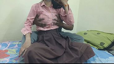 Cewek Kampus India Digebukin Kontol Pacar Di Kamar, Crot Penuh!